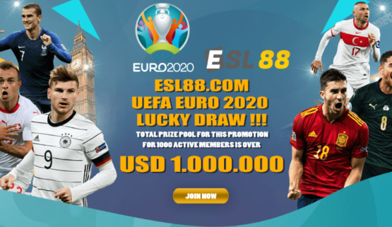 ESL88 UEFA Euro 2020 LUCKY DRAW – 1.000.000 USD !!!